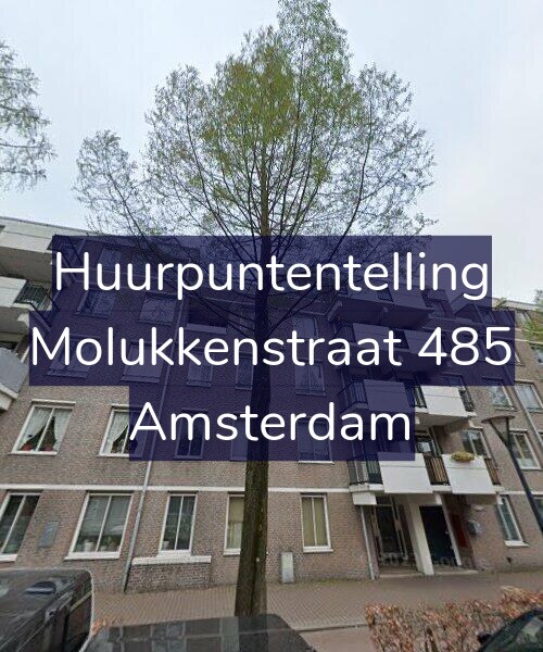 Foto gevel Huurpuntentelling voor Molukkenstraat 485, Amsterdam