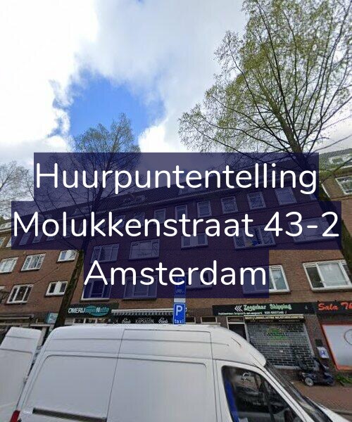 Foto gevel Huurpuntentelling voor Molukkenstraat 43-2, Amsterdam