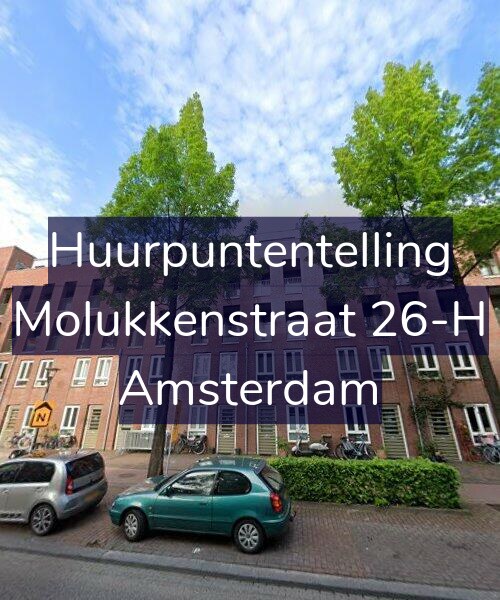 Foto gevel Huurpuntentelling voor Molukkenstraat 26-H, Amsterdam