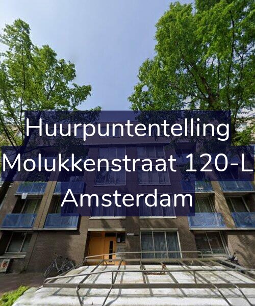 Foto gevel Huurpuntentelling voor Molukkenstraat 120-L, Amsterdam
