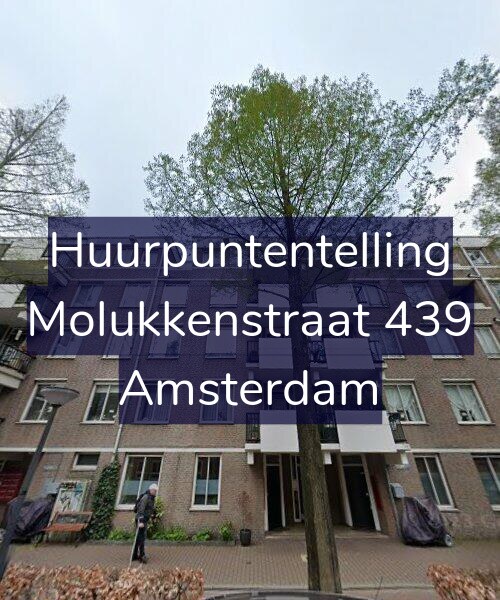 Foto gevel Huurpuntentelling voor Molukkenstraat 439, Amsterdam