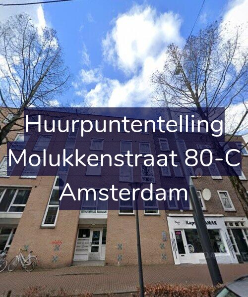 Foto gevel Huurpuntentelling voor Molukkenstraat 80-C, Amsterdam