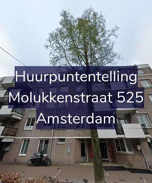 Foto gevel Huurpuntentelling voor Molukkenstraat 525, Amsterdam