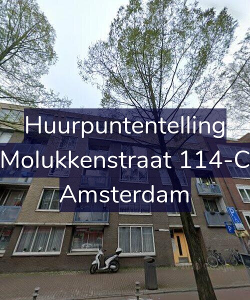 Foto gevel Huurpuntentelling voor Molukkenstraat 114-C, Amsterdam