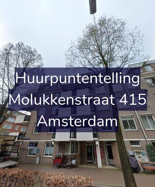 Foto gevel Huurpuntentelling voor Molukkenstraat 415, Amsterdam