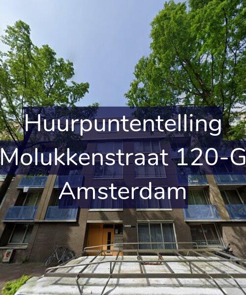 Foto gevel Huurpuntentelling voor Molukkenstraat 120-G, Amsterdam