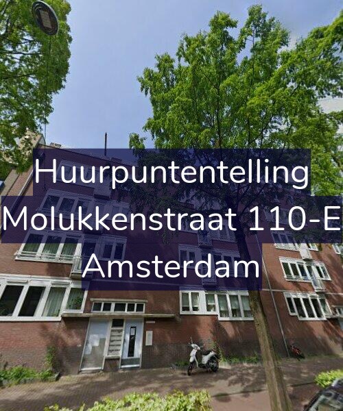 Foto gevel Huurpuntentelling voor Molukkenstraat 110-E, Amsterdam