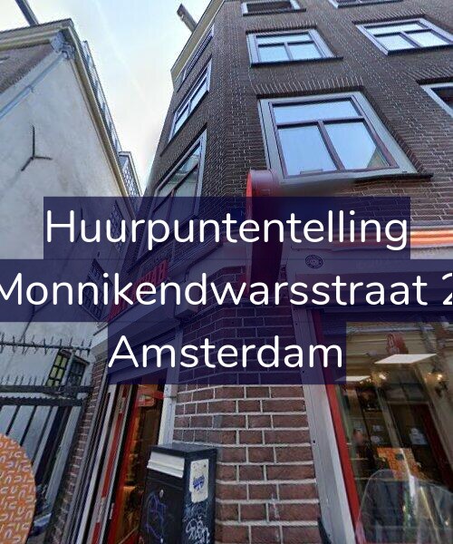 Foto gevel Huurpuntentelling voor Monnikendwarsstraat 2, Amsterdam