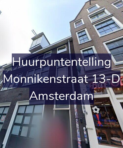Foto gevel Huurpuntentelling voor Monnikenstraat 13-D, Amsterdam