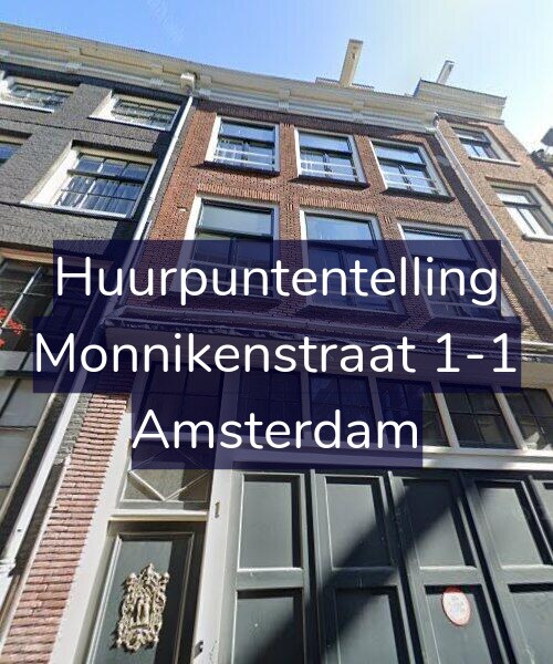 Foto gevel Huurpuntentelling voor Monnikenstraat 1-1, Amsterdam