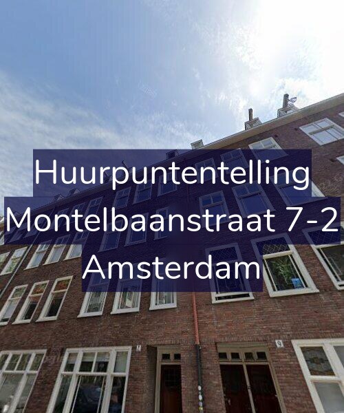 Foto gevel Huurpuntentelling voor Montelbaanstraat 7-2, Amsterdam