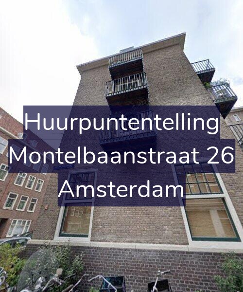 Foto gevel Huurpuntentelling voor Montelbaanstraat 26, Amsterdam