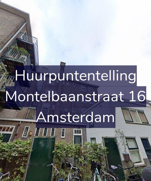 Foto gevel Huurpuntentelling voor Montelbaanstraat 16, Amsterdam