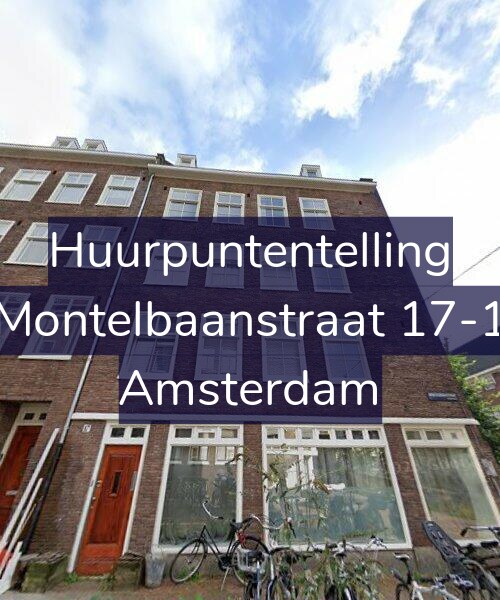Foto gevel Huurpuntentelling voor Montelbaanstraat 17-1, Amsterdam