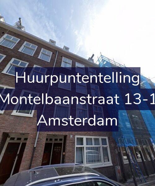 Foto gevel Huurpuntentelling voor Montelbaanstraat 13-1, Amsterdam