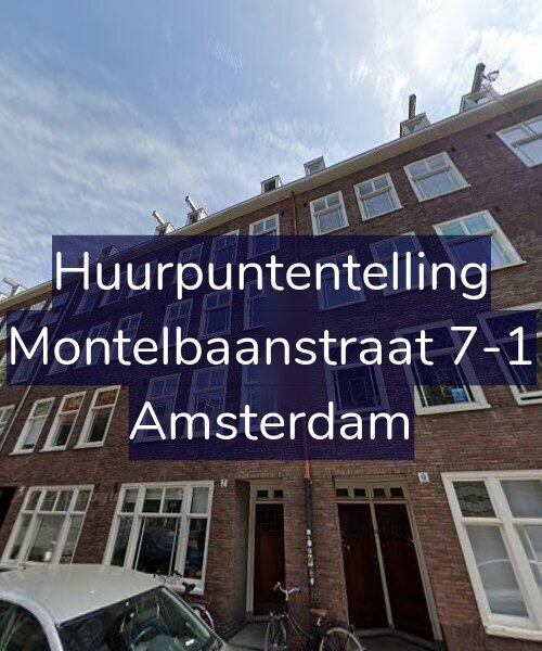 Foto gevel Huurpuntentelling voor Montelbaanstraat 7-1, Amsterdam