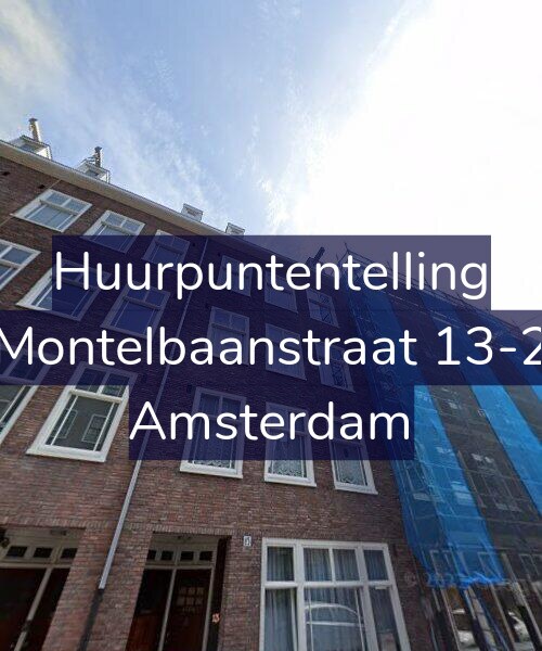 Foto gevel Huurpuntentelling voor Montelbaanstraat 13-2, Amsterdam