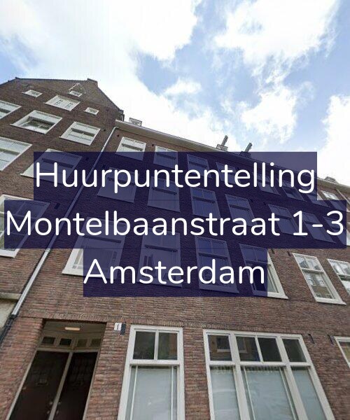 Foto gevel Huurpuntentelling voor Montelbaanstraat 1-3, Amsterdam