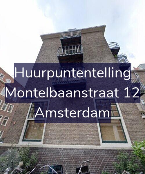 Foto gevel Huurpuntentelling voor Montelbaanstraat 12, Amsterdam