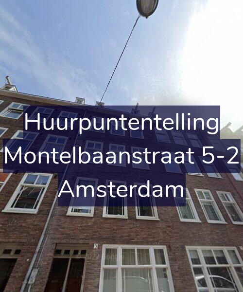 Foto gevel Huurpuntentelling voor Montelbaanstraat 5-2, Amsterdam