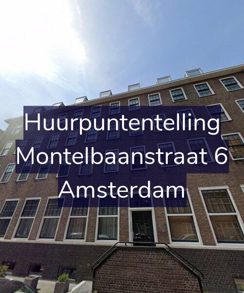 Foto gevel Huurpuntentelling voor Montelbaanstraat 6, Amsterdam
