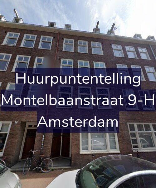 Foto gevel Huurpuntentelling voor Montelbaanstraat 9-H, Amsterdam