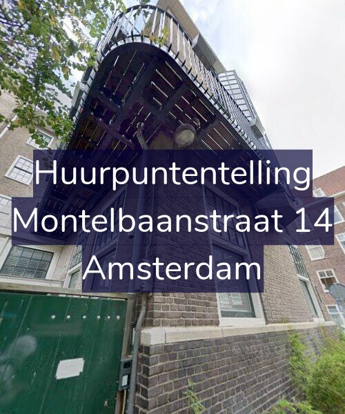 Foto gevel Huurpuntentelling voor Montelbaanstraat 14, Amsterdam