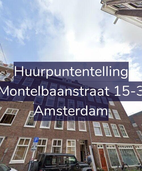 Foto gevel Huurpuntentelling voor Montelbaanstraat 15-3, Amsterdam