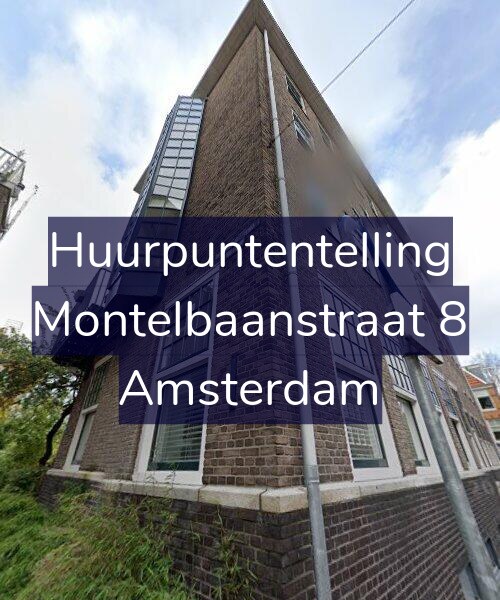 Foto gevel Huurpuntentelling voor Montelbaanstraat 8, Amsterdam