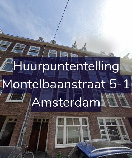 Foto gevel Huurpuntentelling voor Montelbaanstraat 5-1, Amsterdam