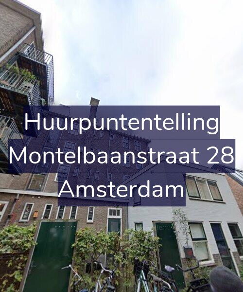 Foto gevel Huurpuntentelling voor Montelbaanstraat 28, Amsterdam