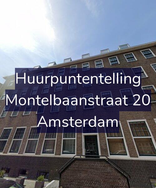 Foto gevel Huurpuntentelling voor Montelbaanstraat 20, Amsterdam