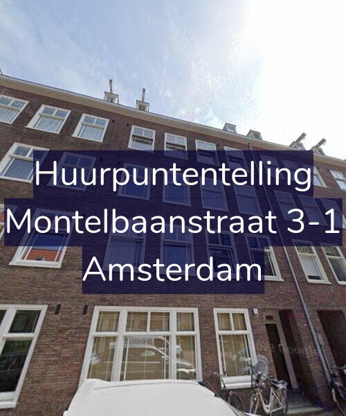 Foto gevel Huurpuntentelling voor Montelbaanstraat 3-1, Amsterdam