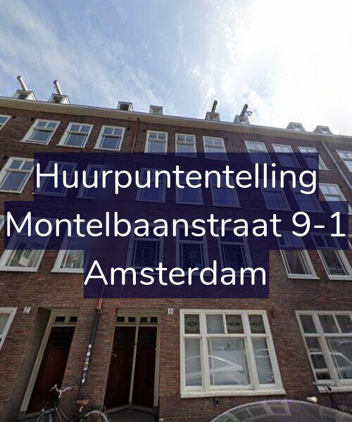 Foto gevel Huurpuntentelling voor Montelbaanstraat 9-1, Amsterdam
