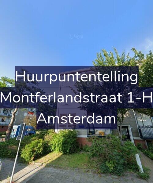 Foto gevel Huurpuntentelling voor Montferlandstraat 1-H, Amsterdam