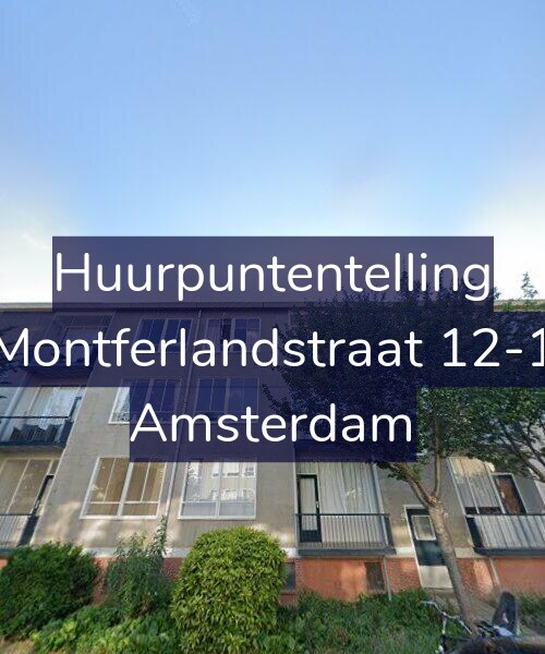 Foto gevel Huurpuntentelling voor Montferlandstraat 12-1, Amsterdam