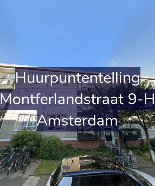 Foto gevel Huurpuntentelling voor Montferlandstraat 9-H, Amsterdam