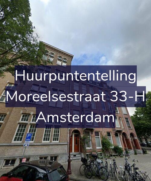 Foto gevel Huurpuntentelling voor Moreelsestraat 33-H, Amsterdam