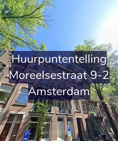 Foto gevel Huurpuntentelling voor Moreelsestraat 9-2, Amsterdam