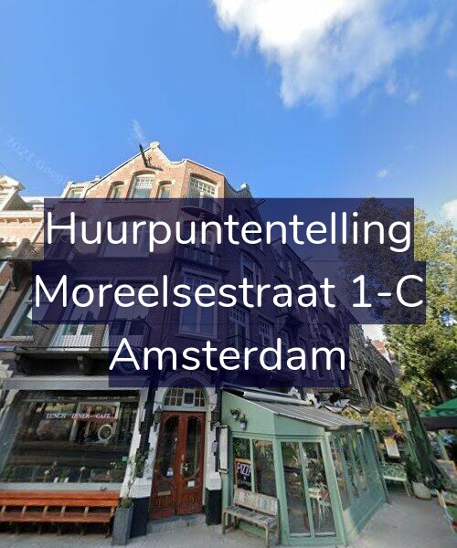 Foto gevel Huurpuntentelling voor Moreelsestraat 1-C, Amsterdam