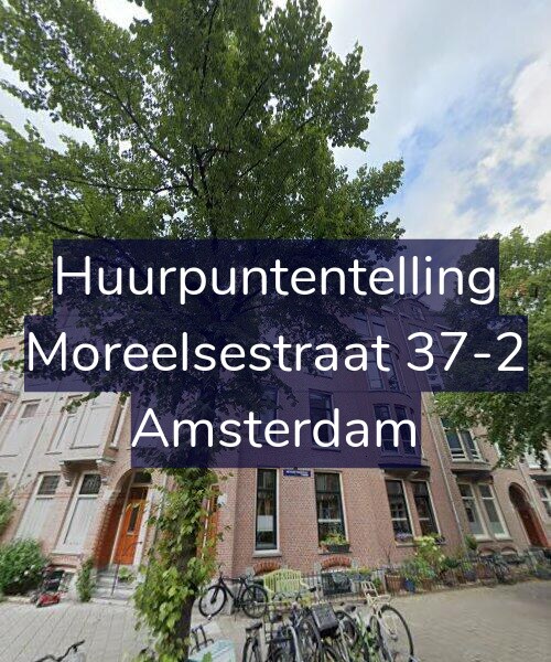 Foto gevel Huurpuntentelling voor Moreelsestraat 37-2, Amsterdam