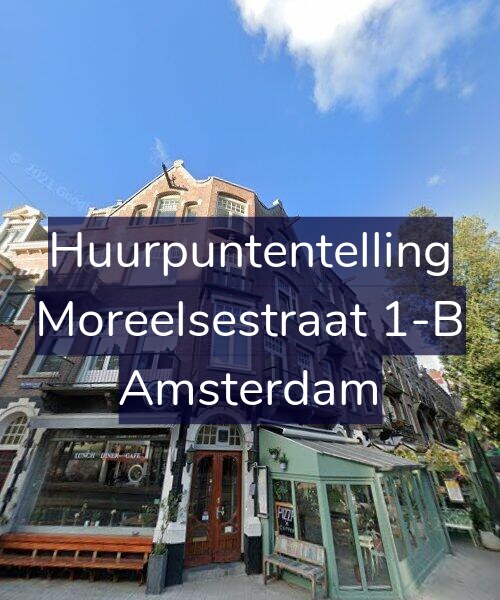 Foto gevel Huurpuntentelling voor Moreelsestraat 1-B, Amsterdam