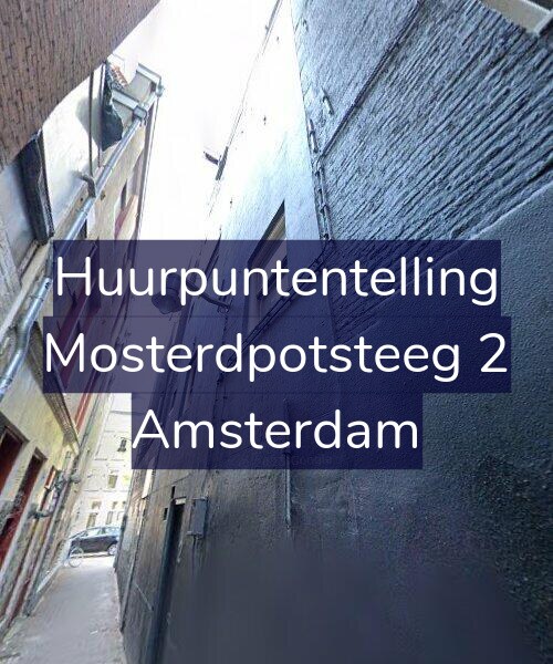 Foto gevel Huurpuntentelling voor Mosterdpotsteeg 2, Amsterdam