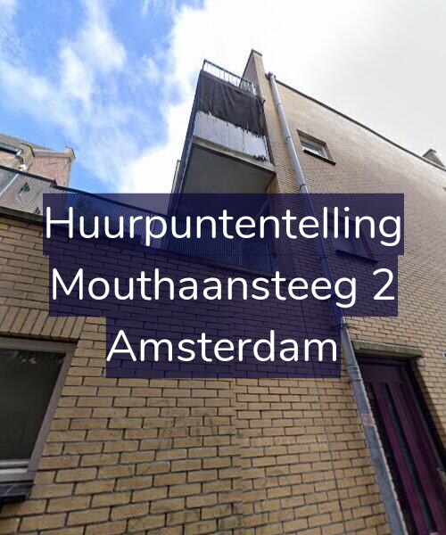 Foto gevel Huurpuntentelling voor Mouthaansteeg 2, Amsterdam