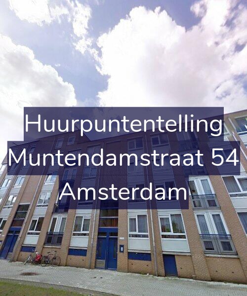 Foto gevel Huurpuntentelling voor Muntendamstraat 54, Amsterdam