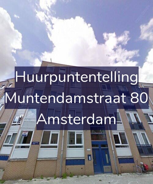 Foto gevel Huurpuntentelling voor Muntendamstraat 80, Amsterdam