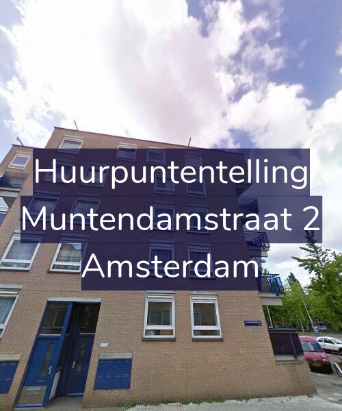 Foto gevel Huurpuntentelling voor Muntendamstraat 2, Amsterdam