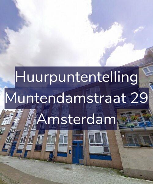 Foto gevel Huurpuntentelling voor Muntendamstraat 29, Amsterdam