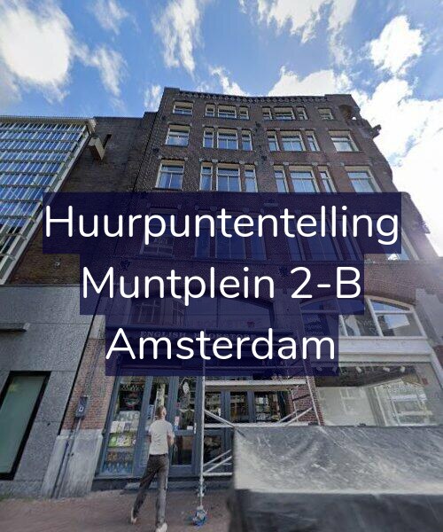 Foto gevel Huurpuntentelling voor Muntplein 2-B, Amsterdam