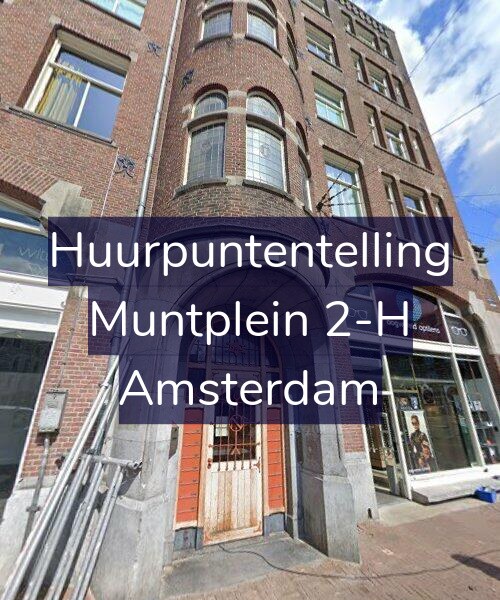 Foto gevel Huurpuntentelling voor Muntplein 2-H, Amsterdam